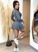 Gray helmet for bikers