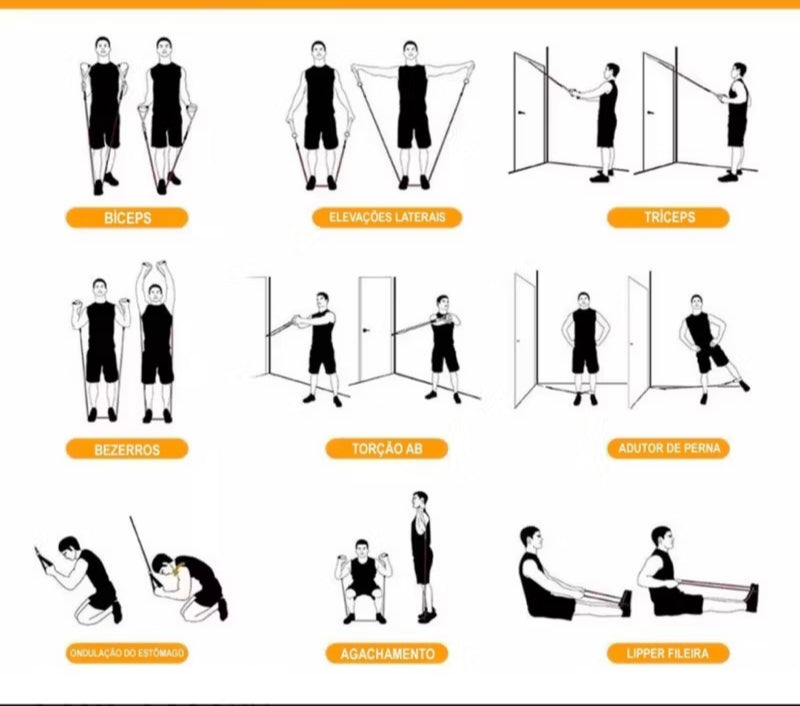 Kit De Bandas De Resistencia 11pzs