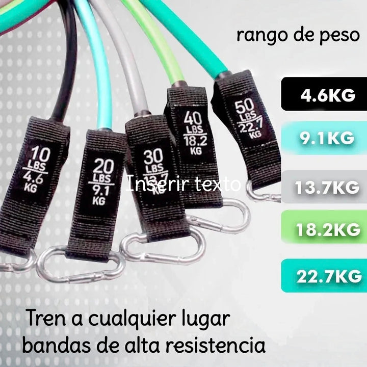 Kit De Bandas De Resistencia 11pzs