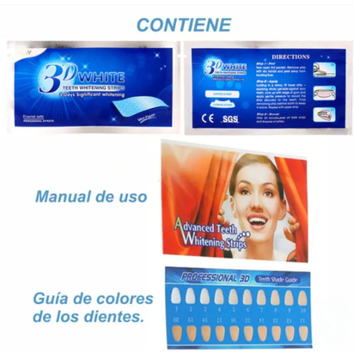 Tira Blanqueadora Dental x 7 Pares x2