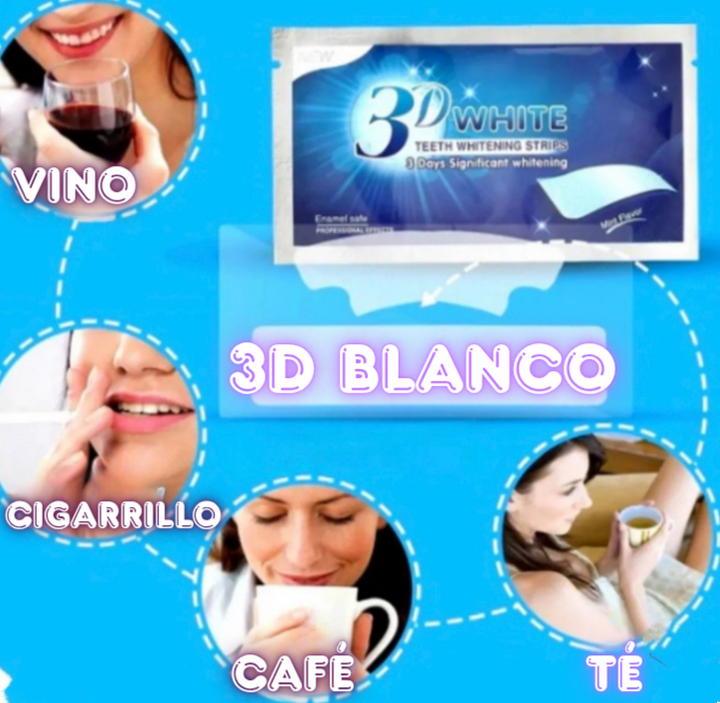 Tira Blanqueadora Dental x 7 Pares x2
