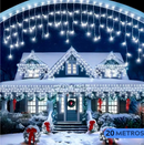 Luces Led Navidad Panel Solar 20 Mtr