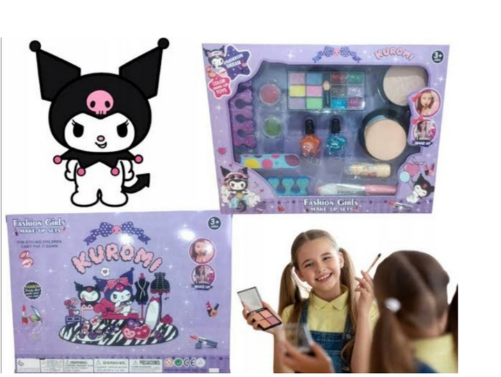 Maleta Kit Maquillaje Kuromi Kawai Ninas