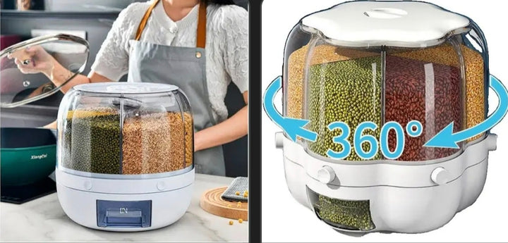 Dispensador De Granos Giratorio