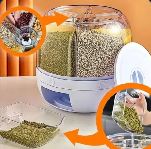 Dispensador De Granos Giratorio