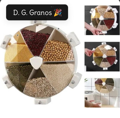 Dispensador De Granos Giratorio