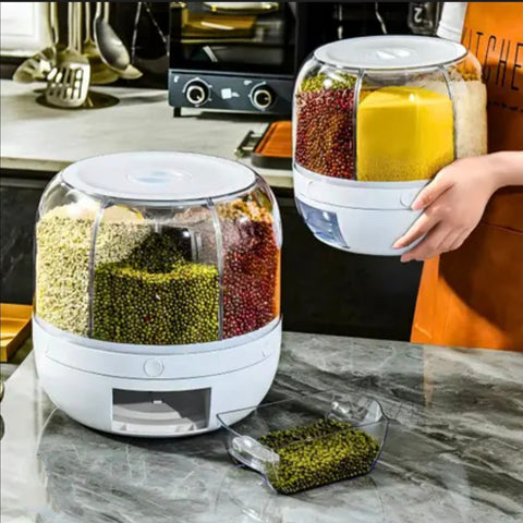 Dispensador De Granos Giratorio