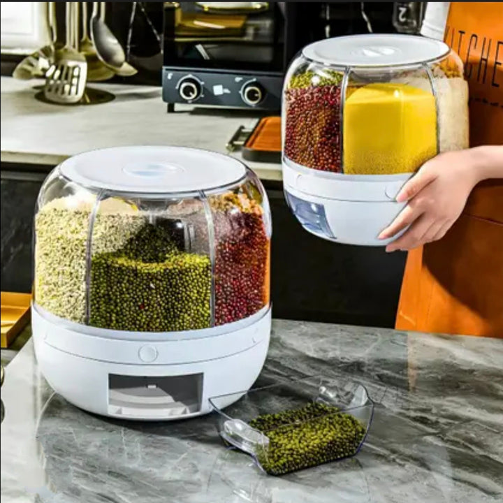 Dispensador De Granos Giratorio