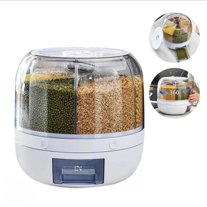 Dispensador De Granos Giratorio