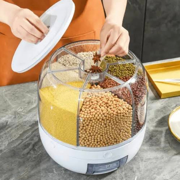 Dispensador De Granos Giratorio