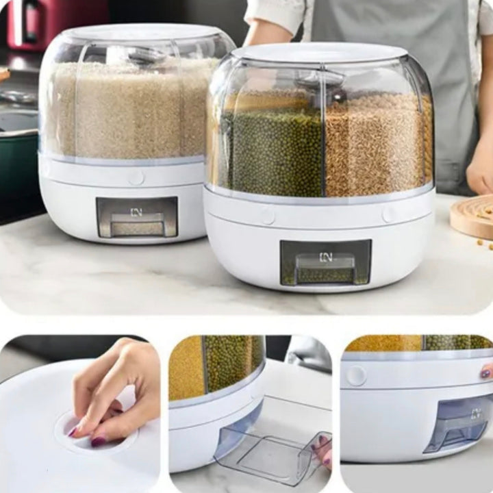 Dispensador De Granos Giratorio