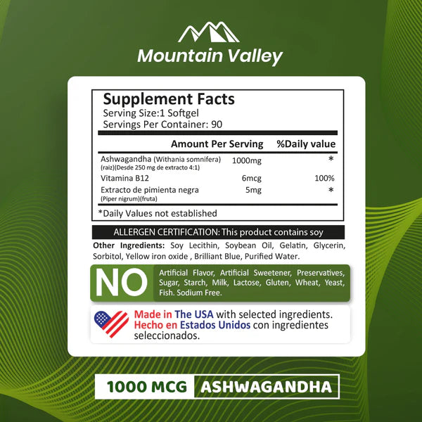 Ashwagandha Herbals Health 60 dosis 1000mg