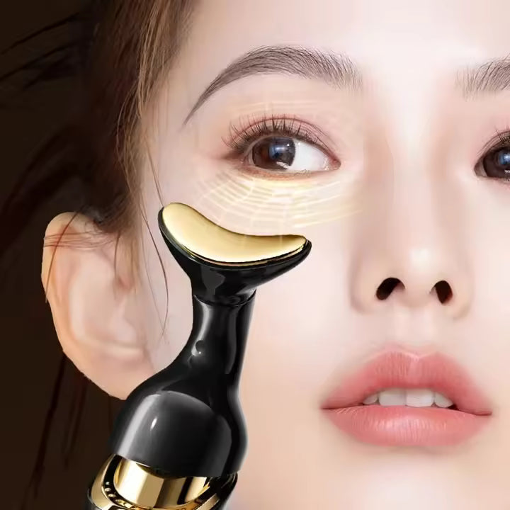 Masajeador facial rejuvenecedor con luz LED 3 en 1