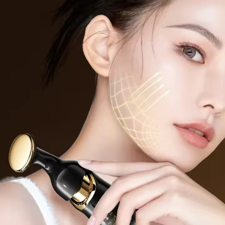 Masajeador facial rejuvenecedor con luz LED 3 en 1